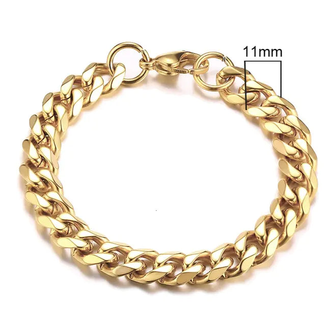 Curb Cuban Link Chain Bracelets