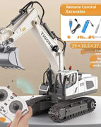White Large Size Excavator / 1 Set Of Lithium Batteries