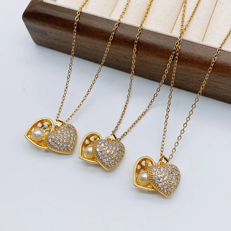 Zircon Heart Necklace