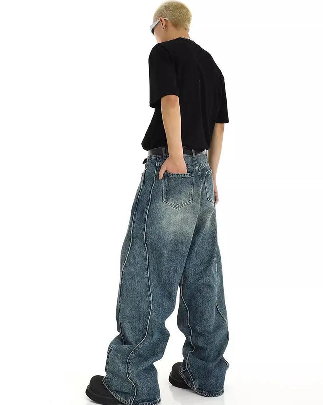 Twisted Seam Baggy Jeans