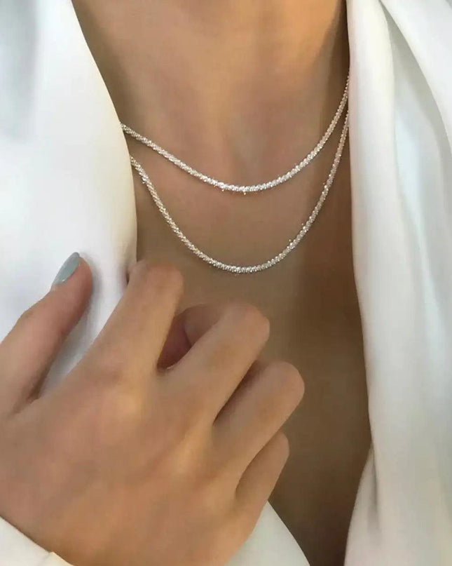 Sparkling Clavicle Chain Choker