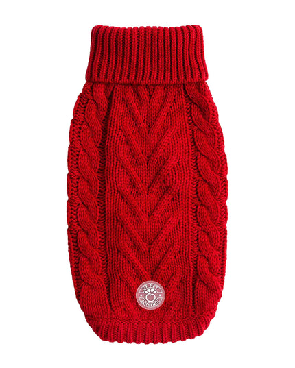 Red Chalet Dog Sweater