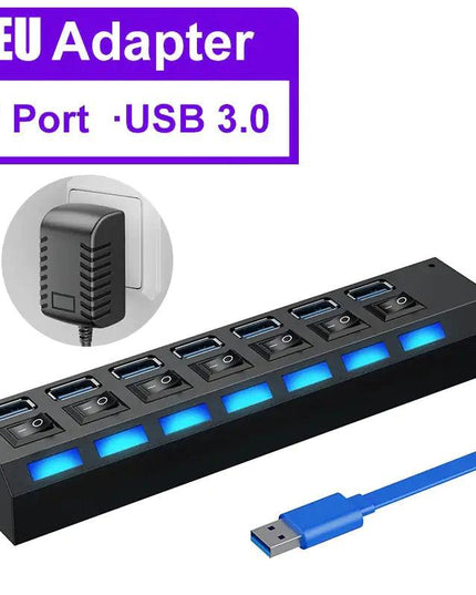 USB 3.0 Hub with 4/7 Extension Port