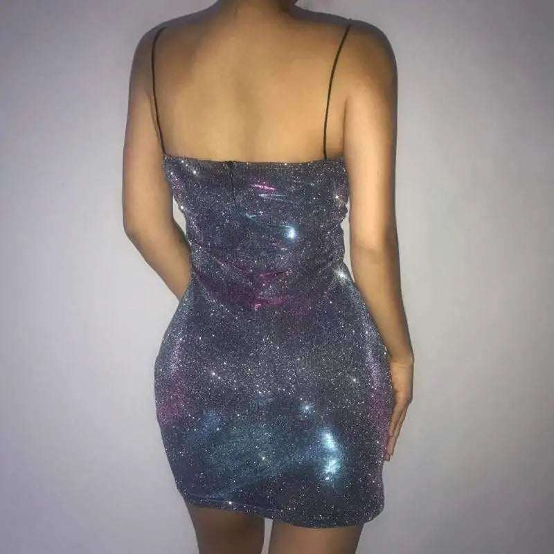 Sling Galaxy Backless Dress