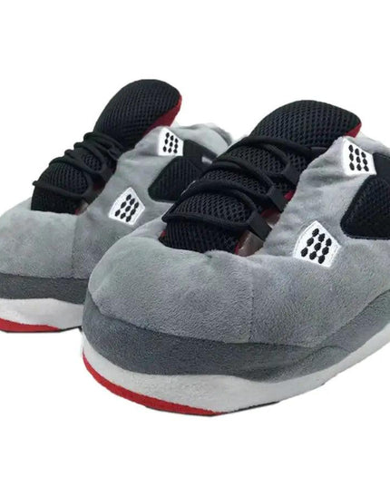 Grey Novelty Sneaker Slippers