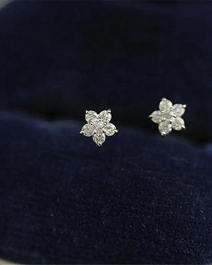 Crystal Five-pointed Star Earrings