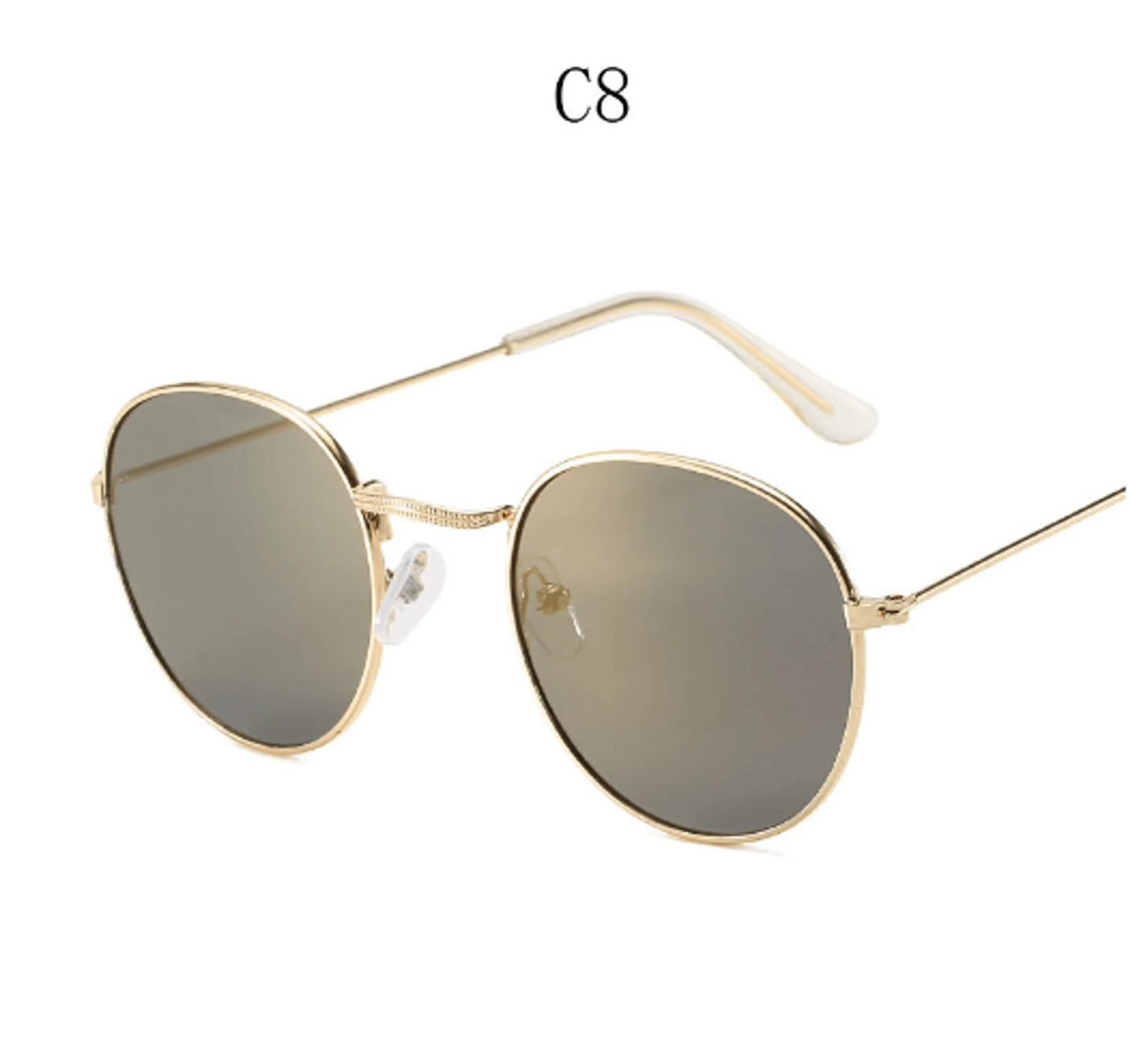 Small Retro Round Sunglasses for Women