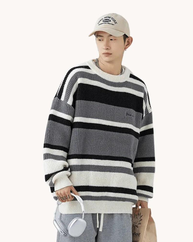 Stripe Knitwear Sweater