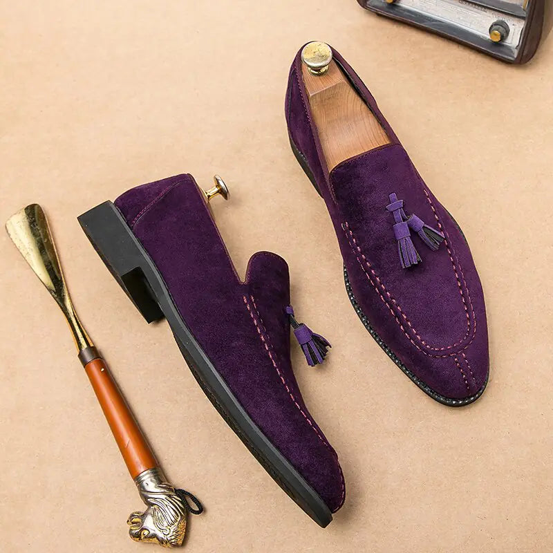 Tassel Leather Loafers