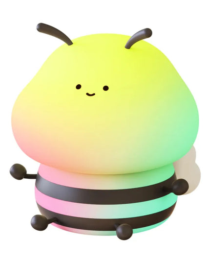 Cartoon Bees Sleep With Colorful Night Lights
