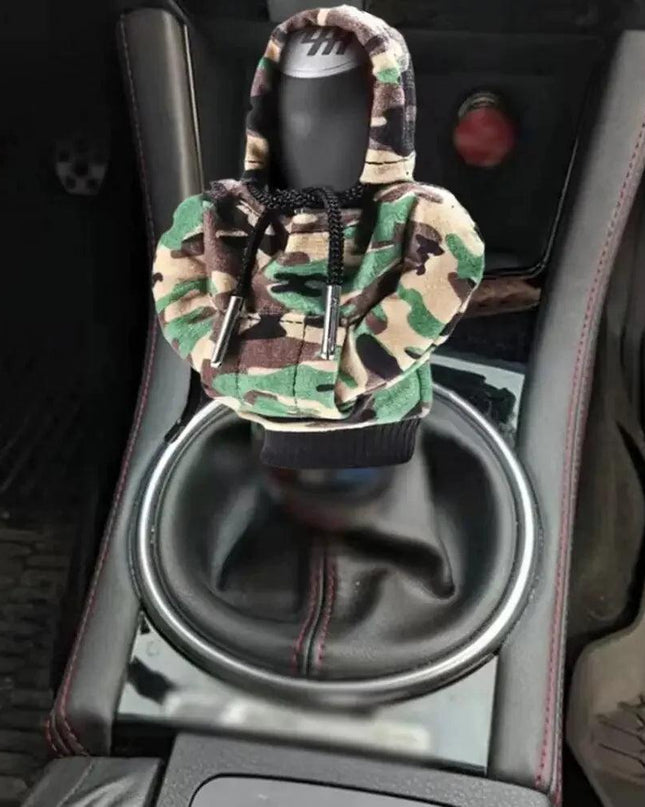 Car Gear Shift Cover Mini Hoodie Gear Shift Cover for Car Shifter Interior Trim