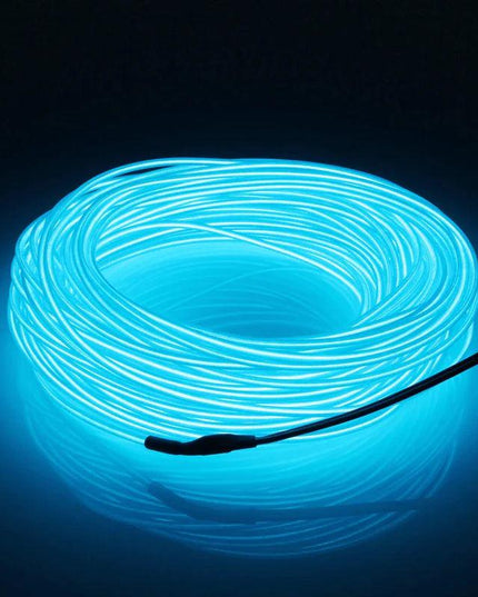 Neon LED Light Glow EL Wire String Strip Rope Tube Decor Car Party + Controller