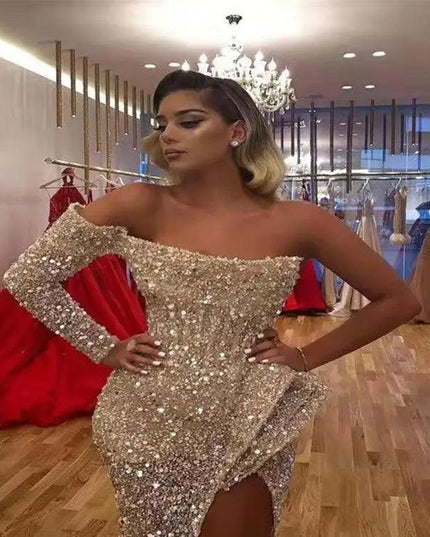 Sequined Banquet Dress