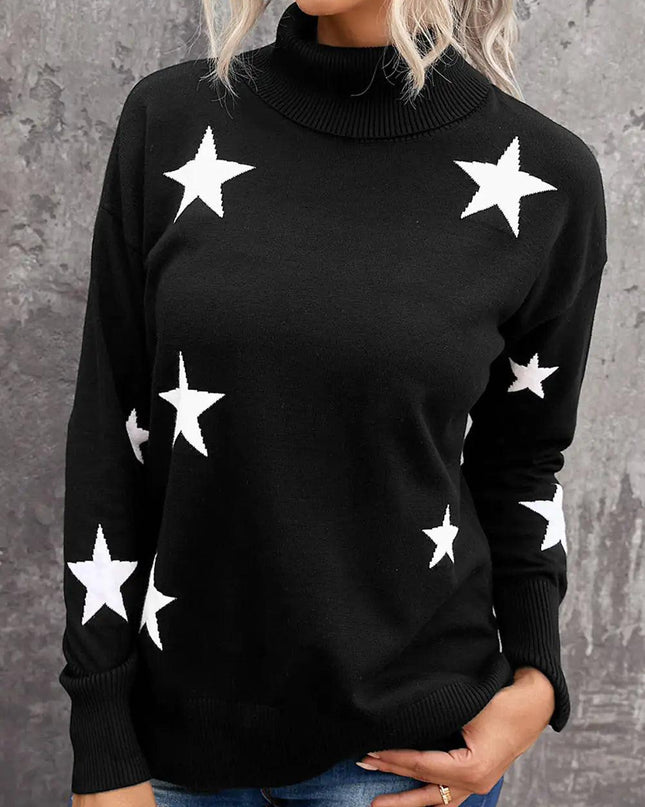 Star Print Sweater