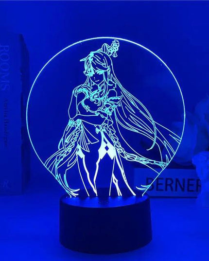 Genshin Impact Night Light 3D Illusion
