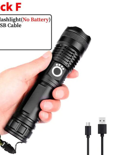 Waterproof Rechargeable Flashlight