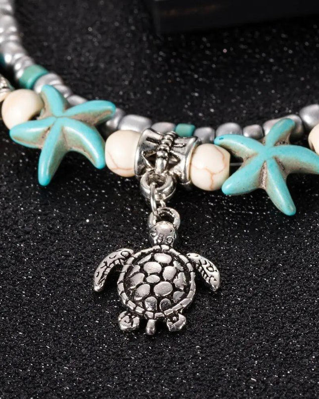 Sea Shell Beads Multilayer Anklets