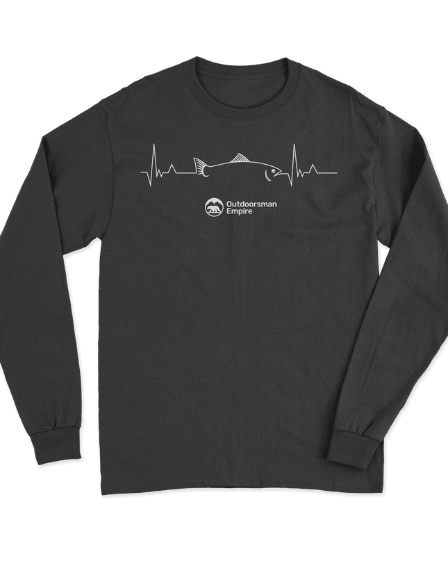 Fishing Cardiogram Long Sleeve Shirt