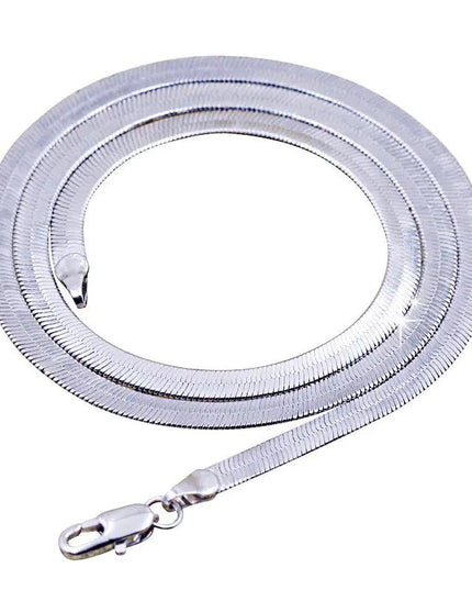 Snake Chain Platinum Plated Men`s Necklaces