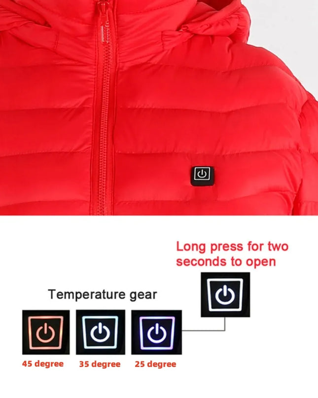 Heated Electric Jacket Coat