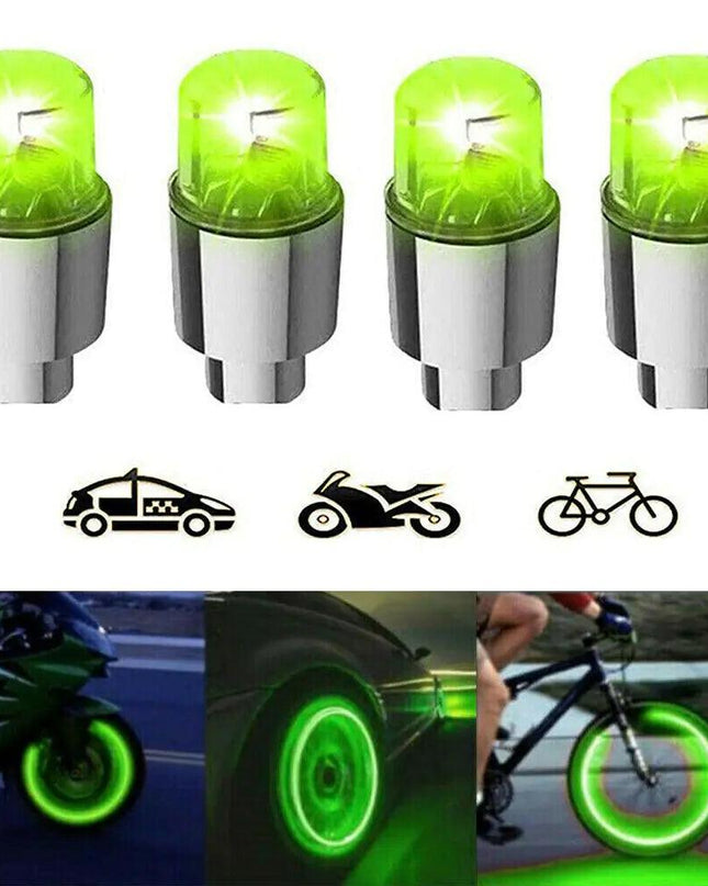 Tire Air Valve Stem LED Light Cap Cover