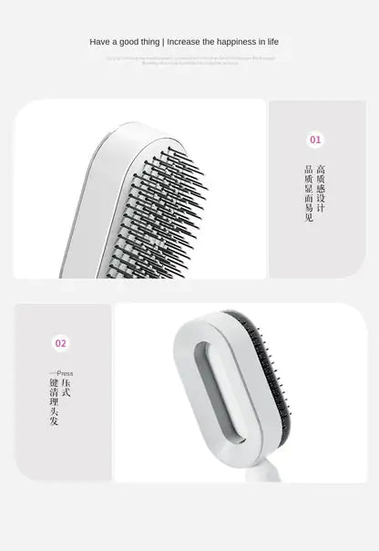 Self Cleaning HairBrush