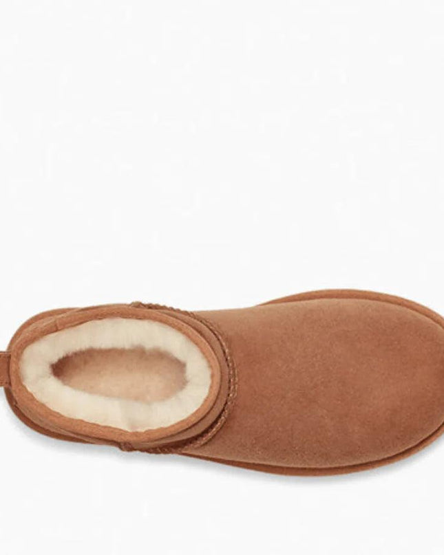 Snow Boot Style Short Mini Winter Sheepskin Boots