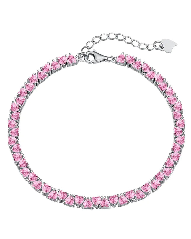 S925 Sterling Silver Hip Hop Zircon Bracelet