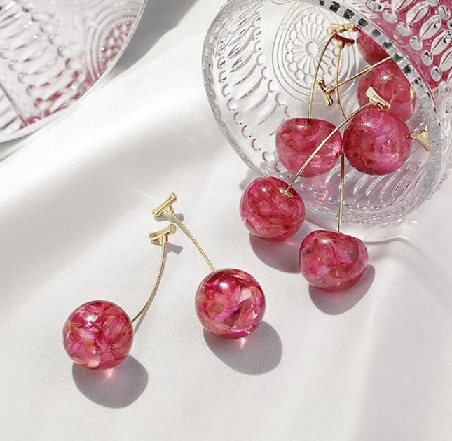 Cherry Drop Earrings