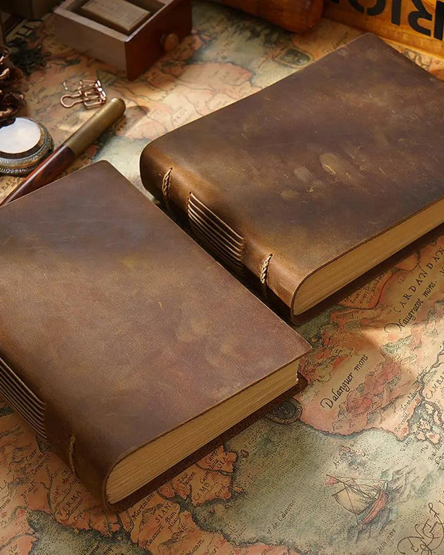 Sketch Organizer Retro Leather Notepad