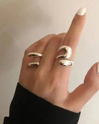 Silver - Ring Set / Resizable