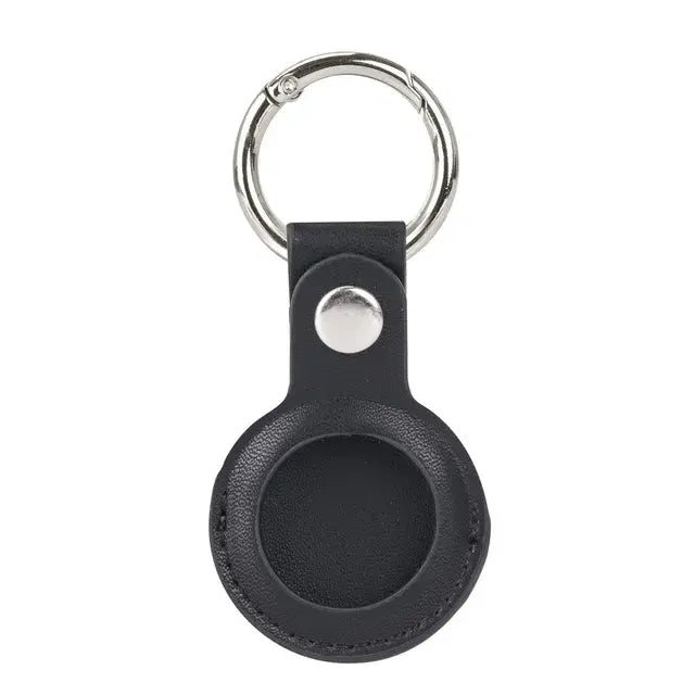 Air Tag Leather Keychain