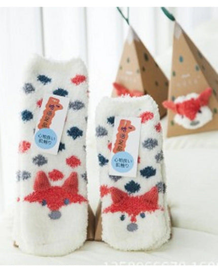 Fluffy Coral Velvet Thick Warm Winter Sock