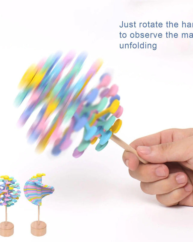Wooden Spiral Lollipop Stress Relief Toy