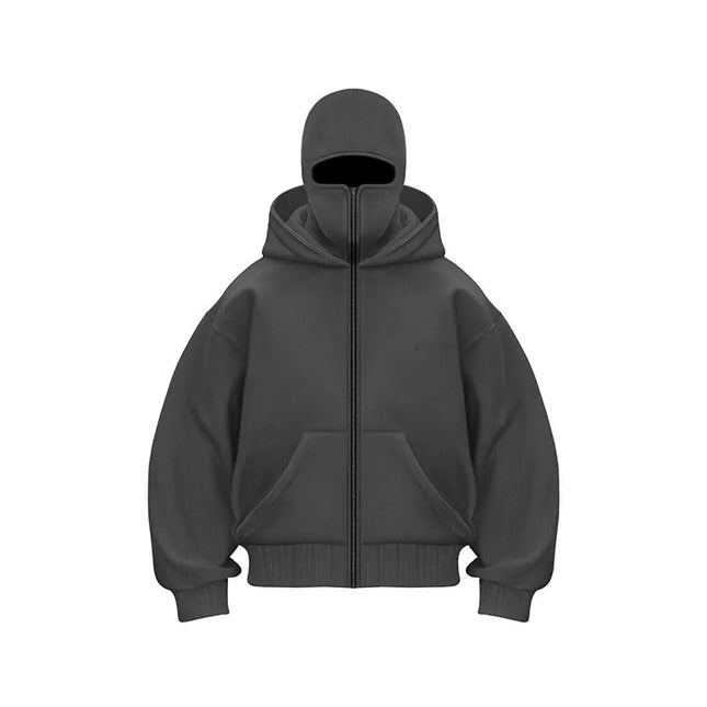 Fleece-lined Double Hooded Jacket