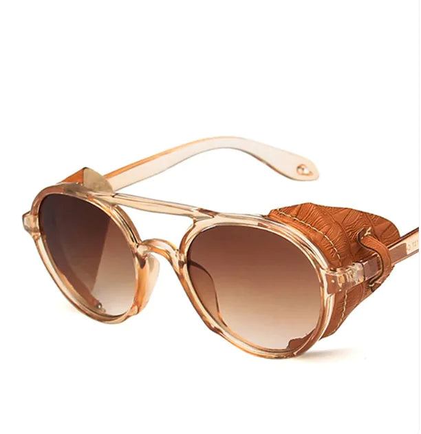 Windproof big frame sunglasses steampunk sunglasses