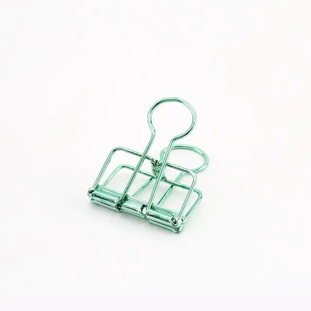 8 Colors Binder Clips Medium Metal Binder Clips