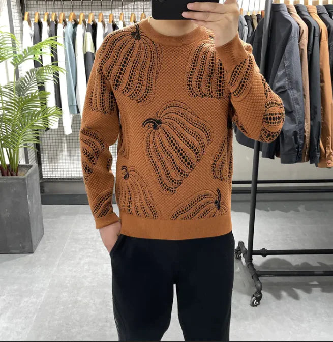 Pumpkin Jacquard Sweater