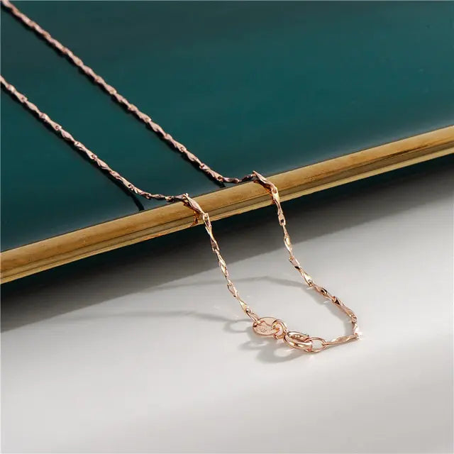 18K Rose Gold Plated Necklaces