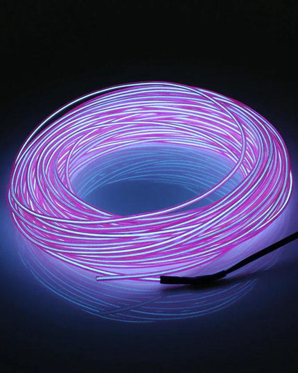 Neon LED Light Glow EL Wire String Strip Rope Tube Decor Car Party + Controller