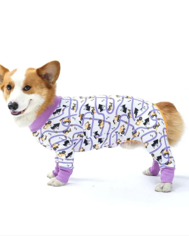 Dog Long Sleeve Homewear Pet Four-legged Clothes