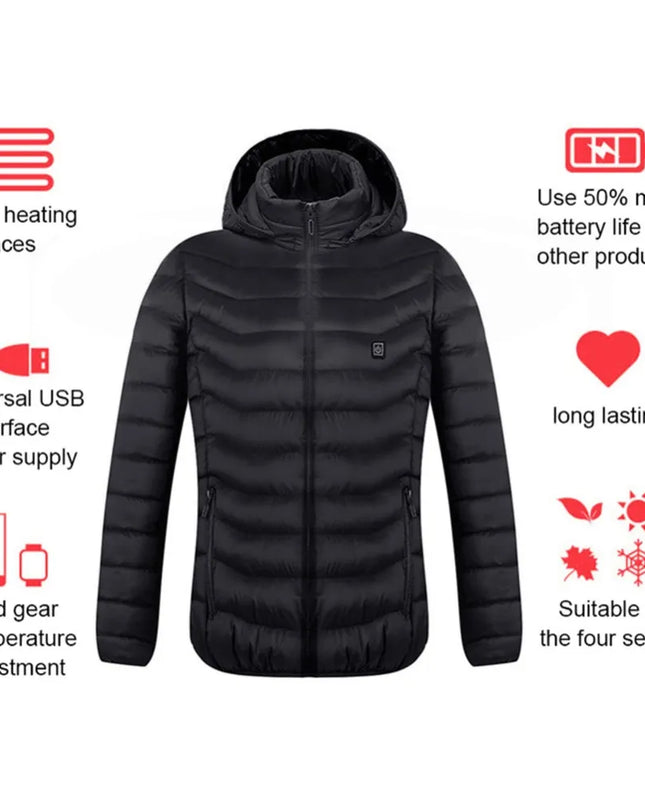 Heated Electric Jacket Coat