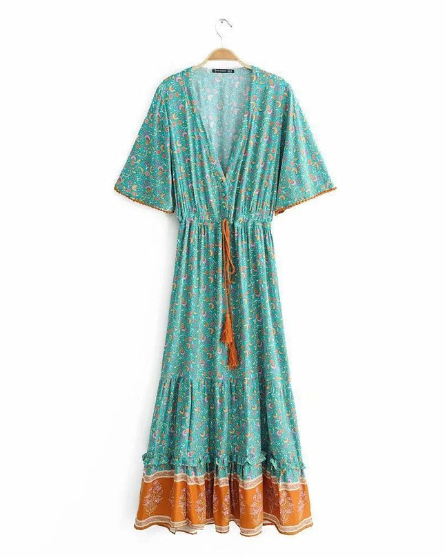 Summer Print Bohemian Dress