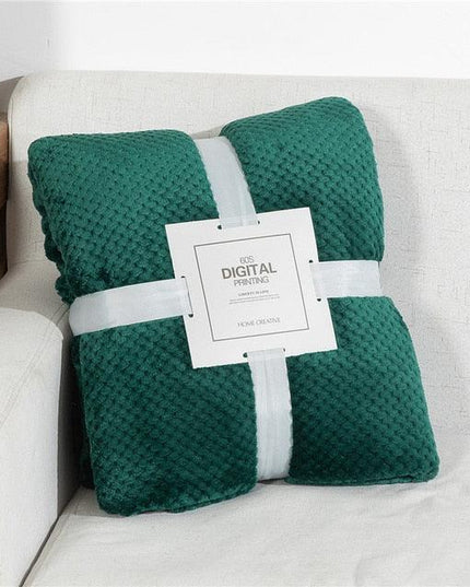 Fluffy Plaid Winter Bed Blankets