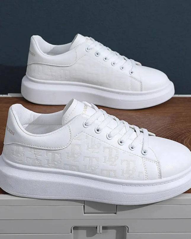 Men Lace-up Thick Sole Casual Sneakers