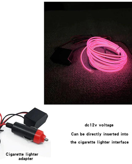 Neon LED Light Glow EL Wire String Strip Rope Tube Decor Car Party + Controller