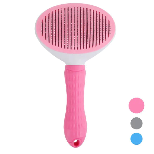 Hair Removal Comb Cat Brush Self Cleaning