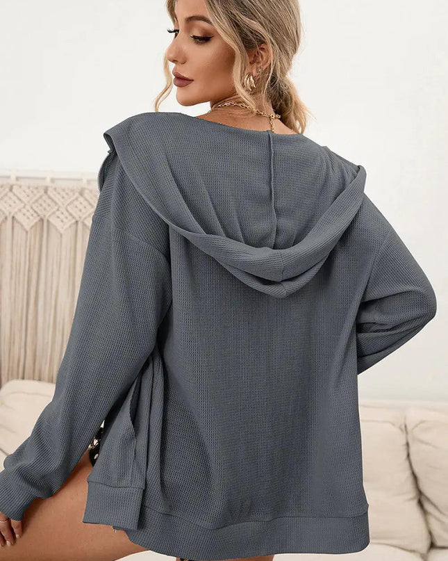 Hooded Sweater Dress Pullover