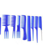 Blue / 10 Pieces Set Comb