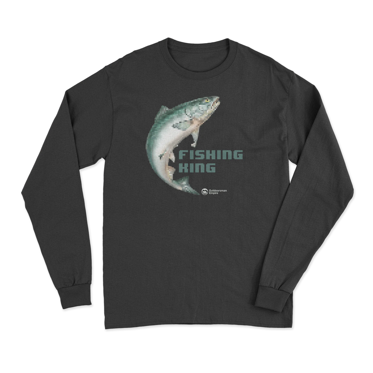 Fishing Pixelated Long Sleeve Shirt